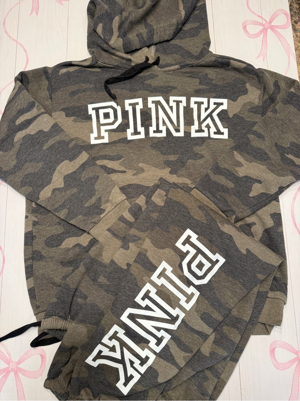 Victoria's Secret PINK Everyday Lounge campus hoodie and jogger set Size Large